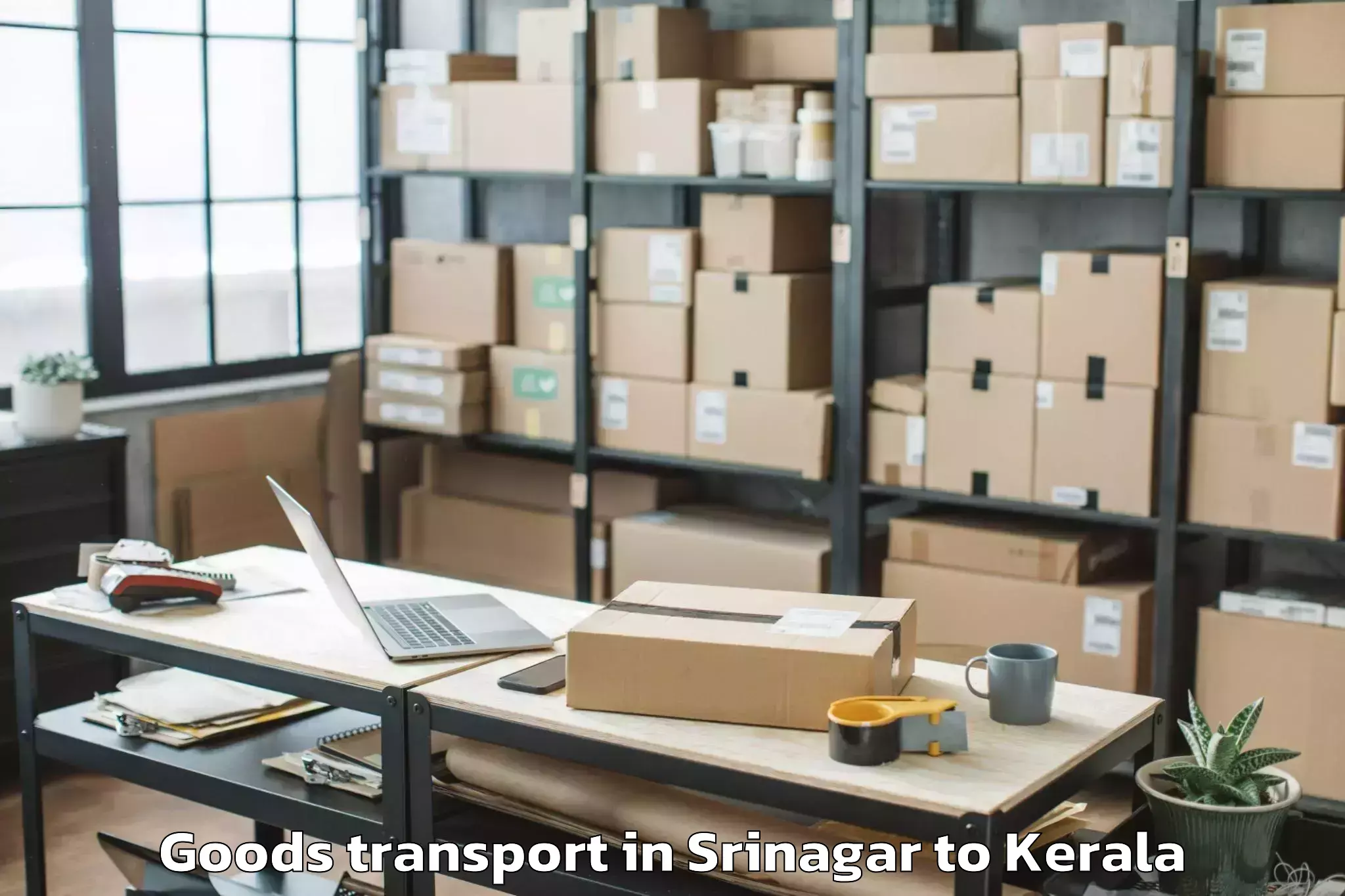 Efficient Srinagar to Kozhikode Goods Transport